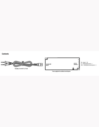 MASTER SLIM led click power supply - 12V, input 220-240VAC - 15W, 24W, 36W or 60W