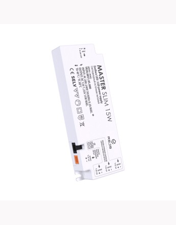 MASTER SLIM led click power supply - 12V, input 220-240VAC - 15W, 24W, 36W or 60W