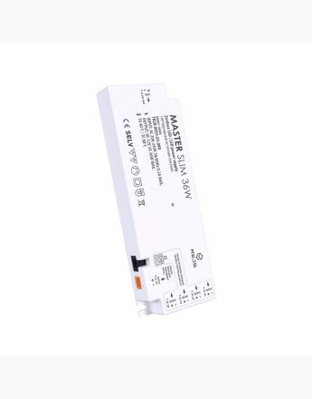 MASTER SLIM led click power supply - 12V, input 220-240VAC - 15W, 24W, 36W or 60W