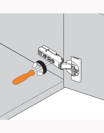 Blum 110° full overlay CLIP Top BLUMOTION hinge soft-close inserta (71B3590) 