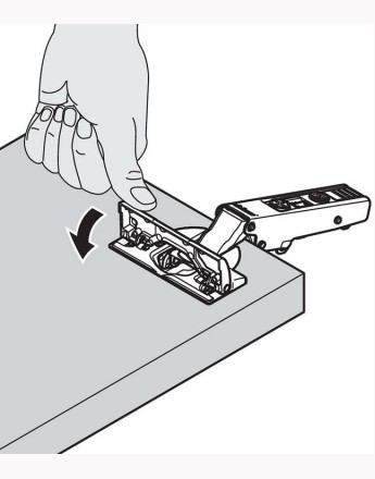 Blum 95° full overlay CLIP Top BLUMOTION thick door soft-close hinge inserta (71B9590) 