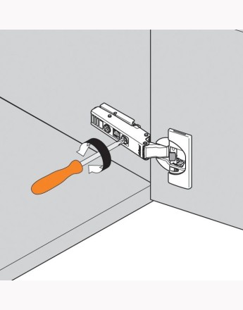 Blum 95° full overlay CLIP Top BLUMOTION thick door soft-close hinge inserta (71B9590) 