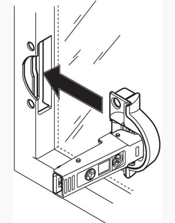 Blum 95° Full overlay CLIP top BLUMOTION narrow aluminum door soft-close hinge blum (71B950A)