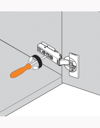 Blum 110° half overlay CLIP Top BLUMOTION hinge soft-close screw-on (71B3650) 