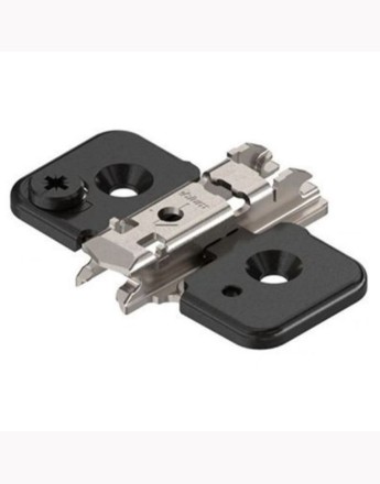 Blum 0mm cam adjustable baseplate, screw-on (173H7100) onyx