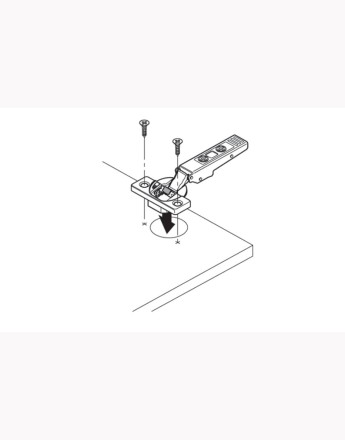 Blum 110° full overlay CLIP Top BLUMOTION hinge (71T3550) 