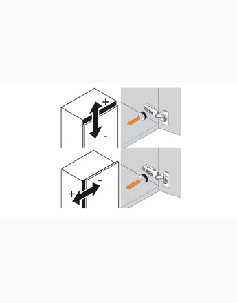 Blum 110° full overlay CLIP Top BLUMOTION hinge (71T3550) 