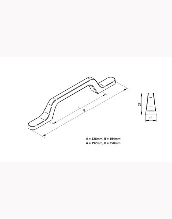 ASTER - kitchen, bedroom and office cabinet door handle