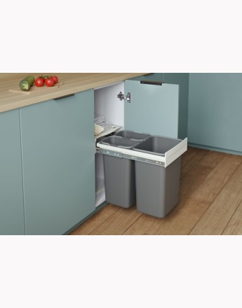 KITCHEN WASTE BIN SOFT CLOSE 300mm and 400mm