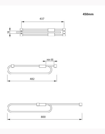 Pull out Clothes Hanger E50