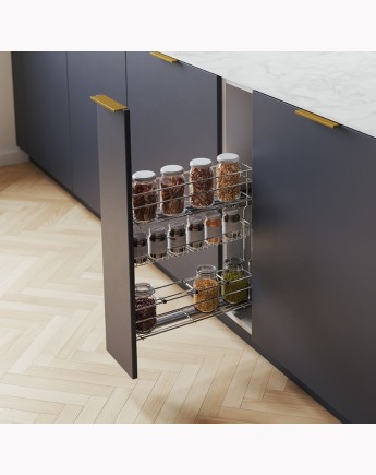 Pull Out Soft Close Wire Basket Kitchen Storage Un...