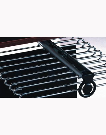 Wardrobe pull-out trouser rack, chrome