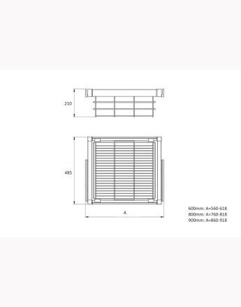 Wire baskets Elite - wardrobe - practical - 600mm, 800 mm, 900mm