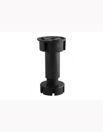 4x Kitchen cabinet plinth black feet/legs + 2 clips