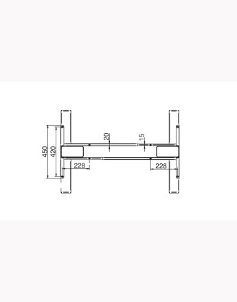 Futuro COMPACT adjustable by electric drive metal desk frame, height: 685-1180mm, width: 900-1200mm