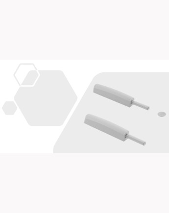 Bumper, long, adapter, gray - with rubber or with ...