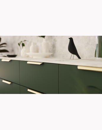 LENTIS - edge handle - black, gold, chrome, aluminium