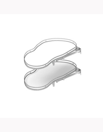 ERGO Corner Optima - pull out 900 mm and 1000 mm unit kidney corner basket - SOFT CLOSE
