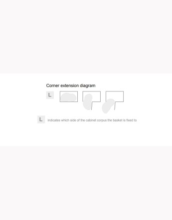 ERGO Corner Optima - pull out 900 mm and 1000 mm unit kidney corner basket - SOFT CLOSE