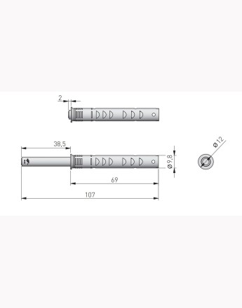 SALTO NOVA Push to Open magnetic door catch recessed touch release bumper for cabinets door
