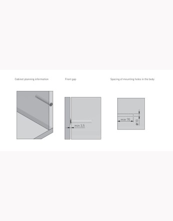 SALTO NOVA Push to Open magnetic door catch recessed touch release bumper for cabinets door