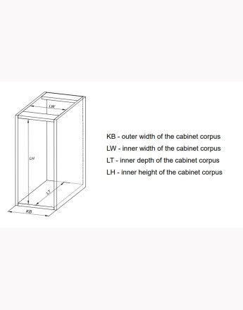 Soft Close LAUNDRY basket - 300, 400 and 500mm 