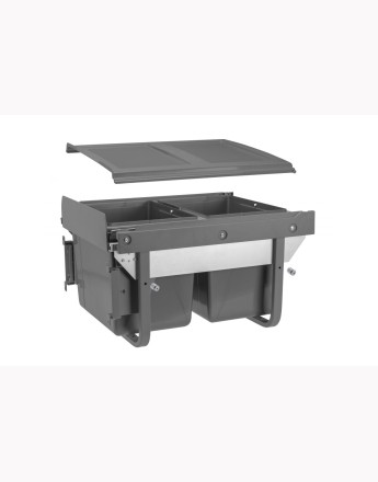 Waste bin Practi ECO - 450mm, 2x 15l