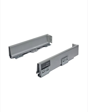 Comfort Box Plus Drawers - soft close, silver, rectangular, 450mm, H84, H135, H199