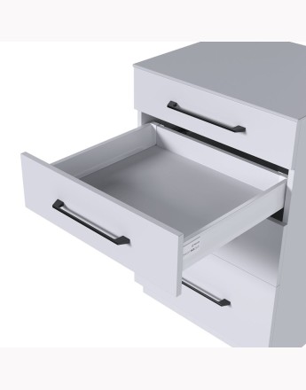 Comfort Box Plus Drawers - soft close, silver, rectangular, 450mm, H84, H135, H199