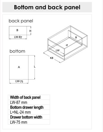 Comfort Box Plus Drawers - soft close, silver, rectangular, 450mm, H84, H135, H199