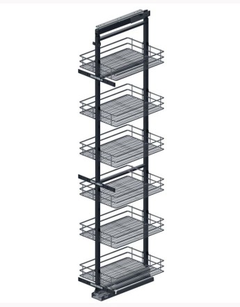 MAXIMA Kitchen Pull Out Larder - graphite - 300mm, 400mm