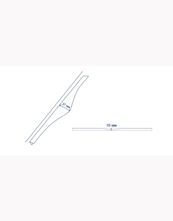 PICADO Aluminium Edge Handle for Cabinets & Drawers | Modern Minimalist Cabinet Pull | Kitchen Furniture Handle - 296mm PICADO Aluminium Edge Handle for Cabinets & Drawers | Modern Minimalist Cabinet Pull | Kitchen Furniture Handle - 296mm