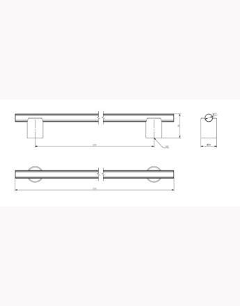 LINEA Furniture Handle - Modern Aluminium Cabinet Handle - 160mm, 320mm, 1200mm