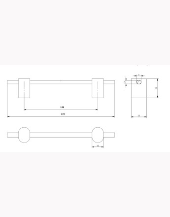 STRAW Furniture Handle - Premium Aluminium Cabinet Handle - Modern Minimalist Design