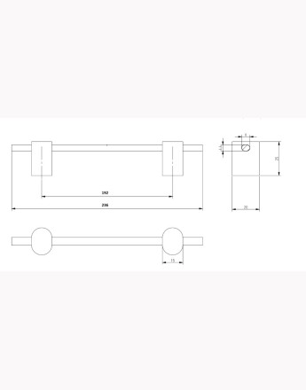 STRAW Furniture Handle - Premium Aluminium Cabinet Handle - Modern Minimalist Design