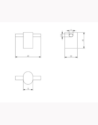 STRAW Furniture Handle - Premium Aluminium Cabinet Handle - Modern Minimalist Design